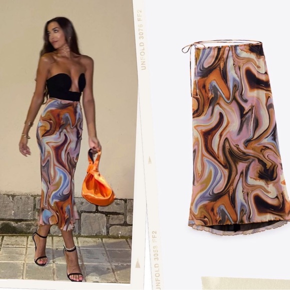 Zara Dresses & Skirts - ZARA BLOGGERS FAV PRINTED TULLE SKIRT